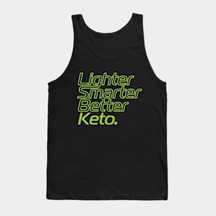 Lighter Smarter Better Keto in Green Tank Top